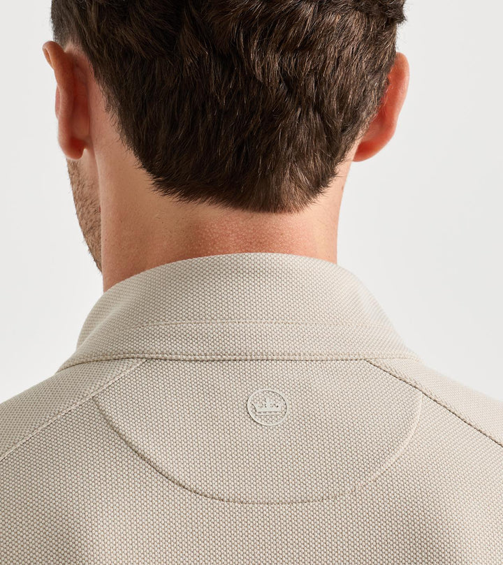 Peter Millar Cradle Pique 1/4 Zip - Khaki
