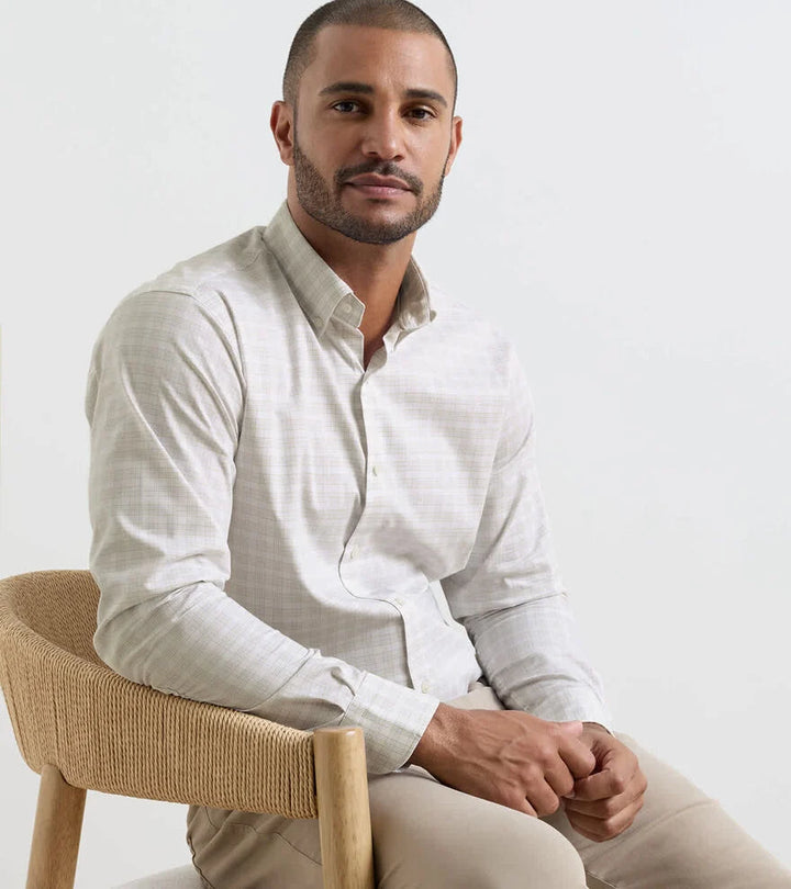 Peter Millar Douglas Sport Shirt Truffle