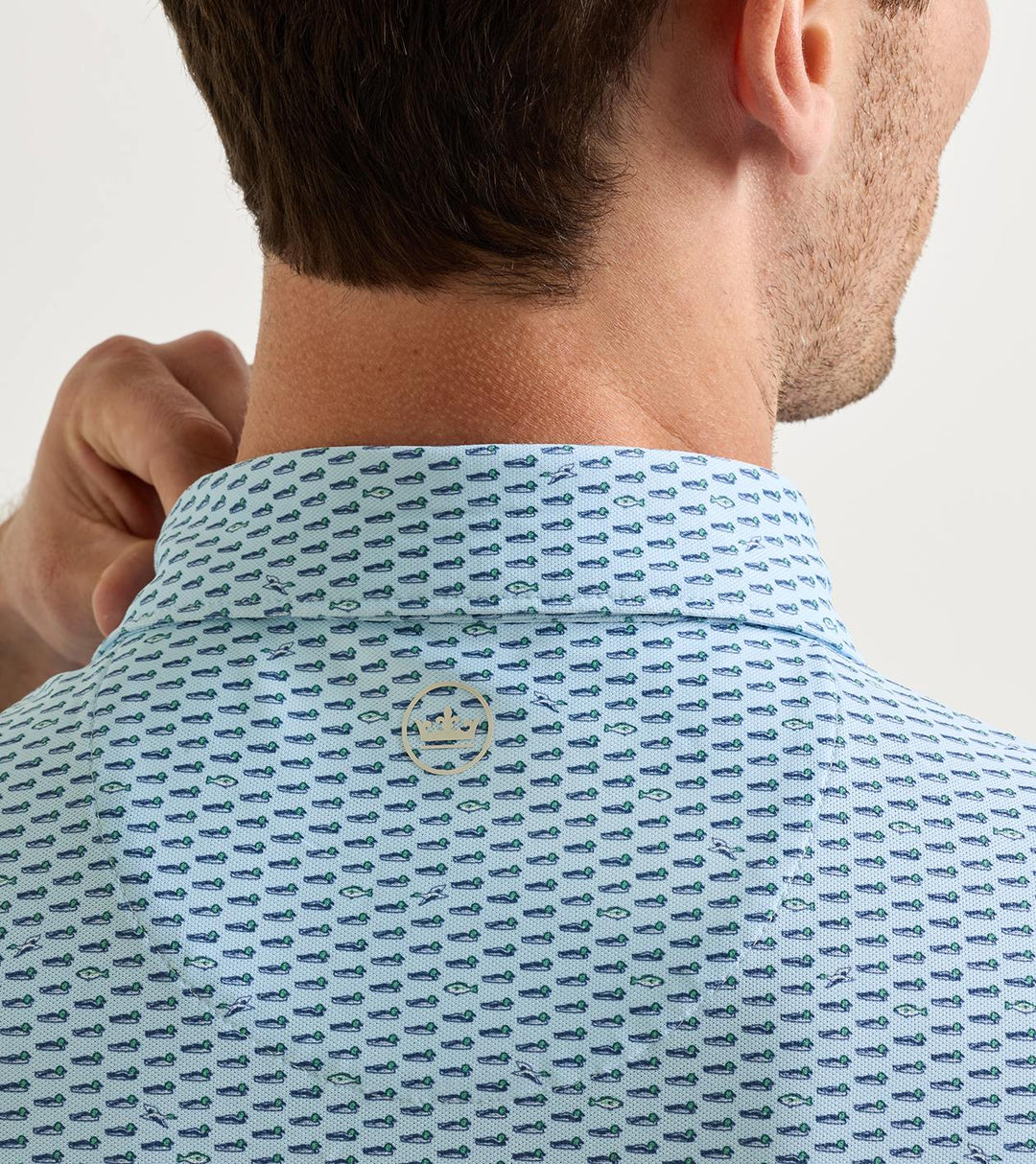 Peter Millar Duck Season Polo – Pale Blue