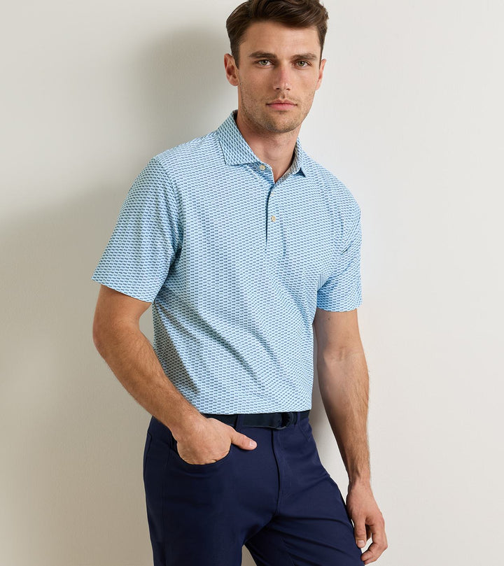 Peter Millar Duck Season Polo – Pale Blue