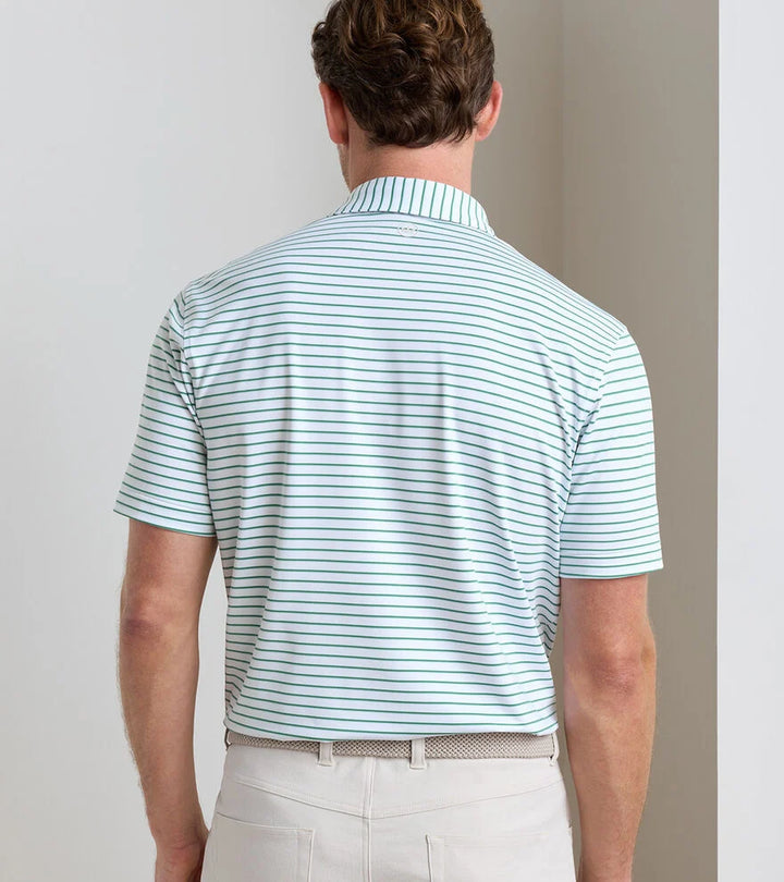 Peter Millar Dunnes Polo White/Snow Pea