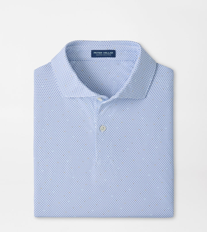 Peter Millar Endives Polo  White/Windy Blue