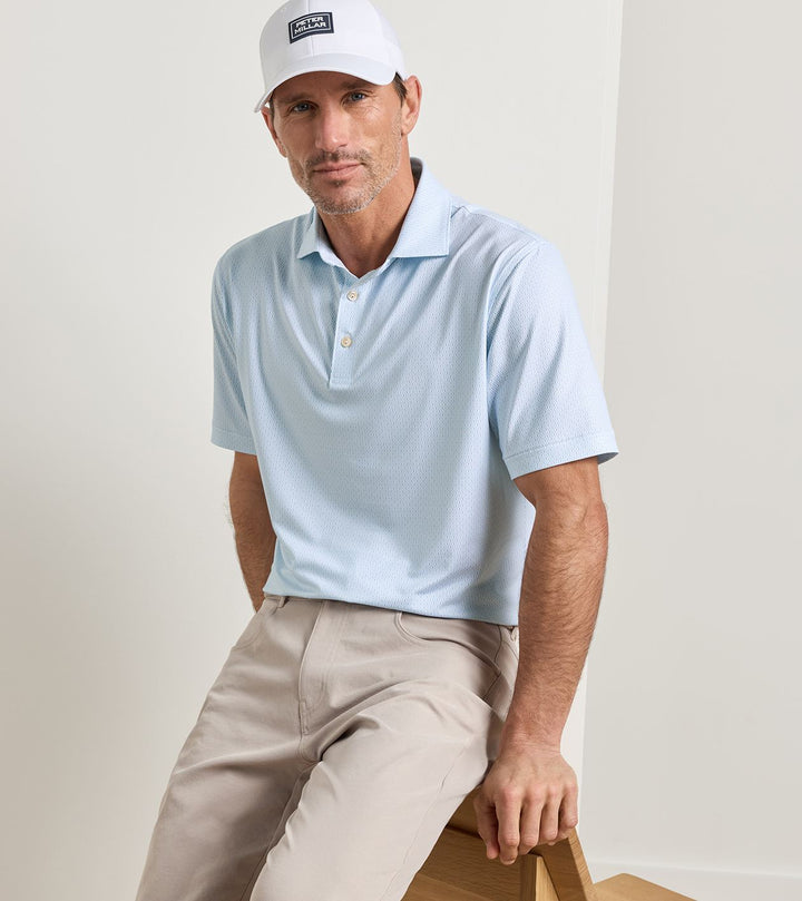 Peter Millar Football Geo Polo - White