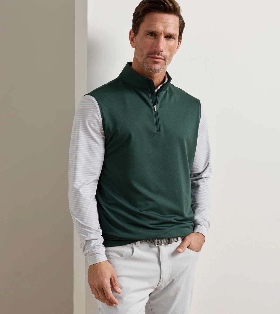 Peter Millar Galway Vest Pine Bark
