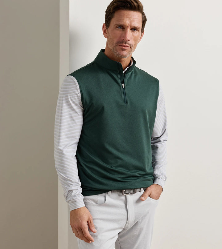 Peter Millar Galway Vest Pine Bark
