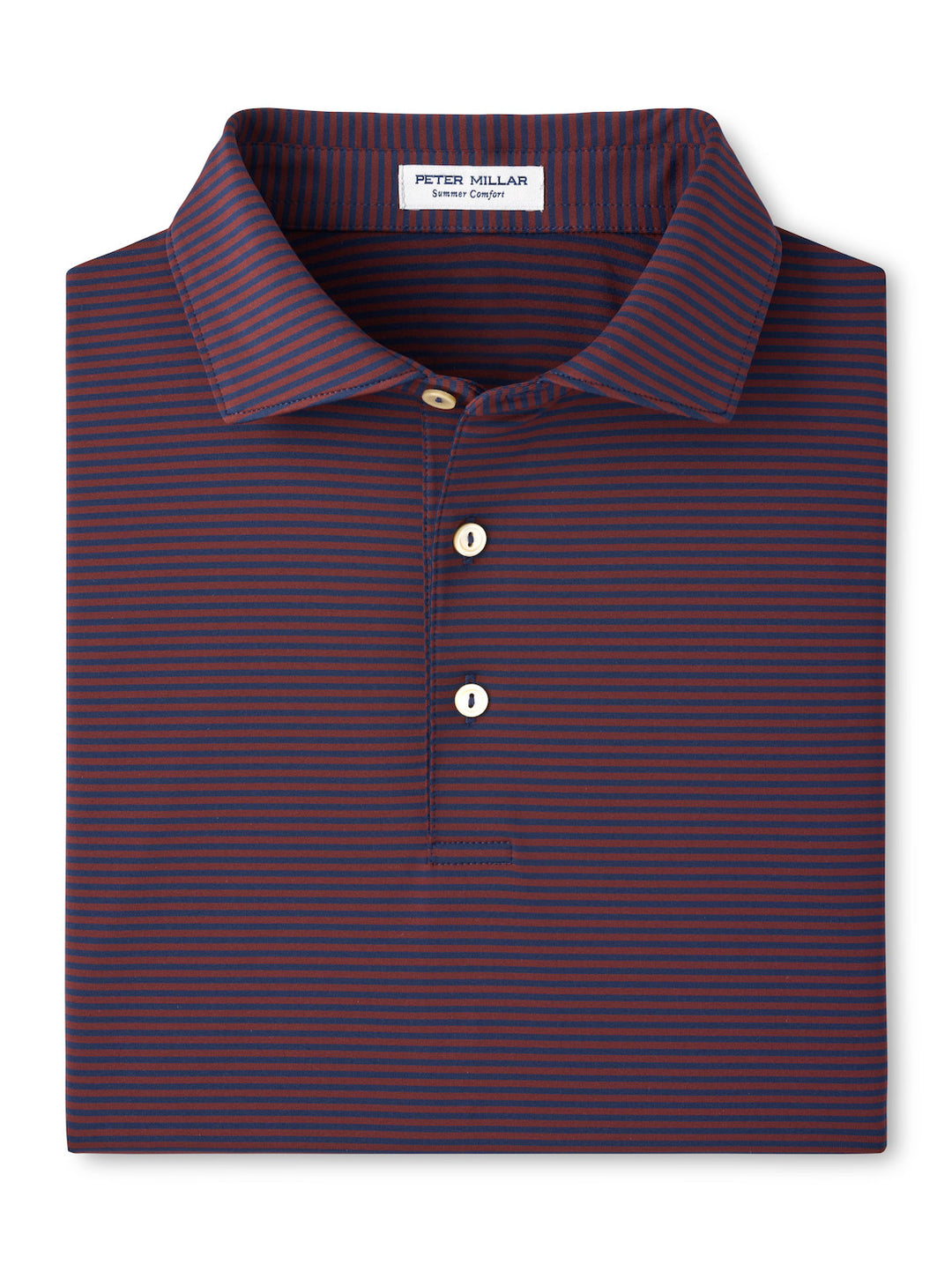 Peter Millar Hales Polo Navy &amp; Bordeaux