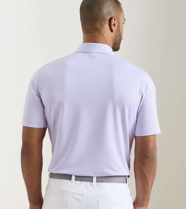 Harrington Jersey Polo White/Purple Iris