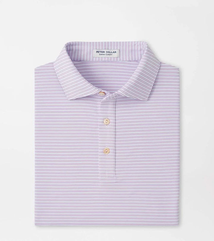 Harrington Jersey Polo White/Purple Iris