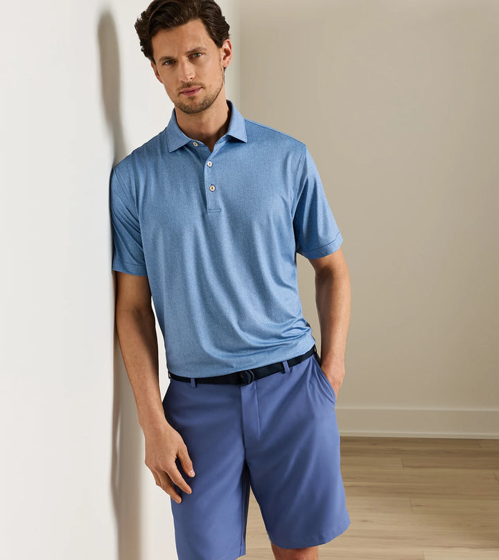 Peter Millar Herringbone Polo Bali Blue