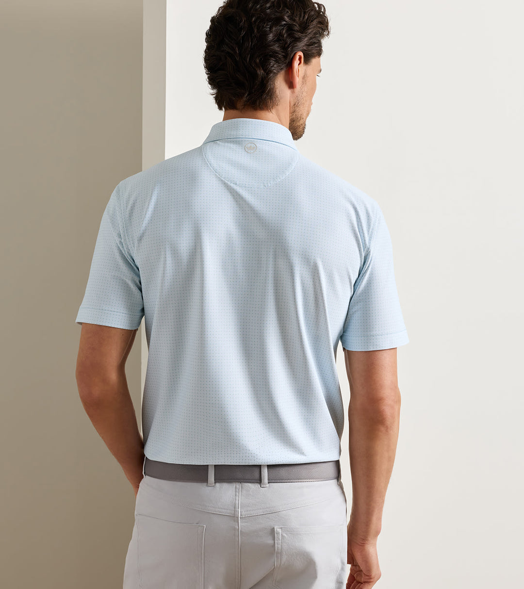 Peter Millar Mosaic Polo - Pale Blue
