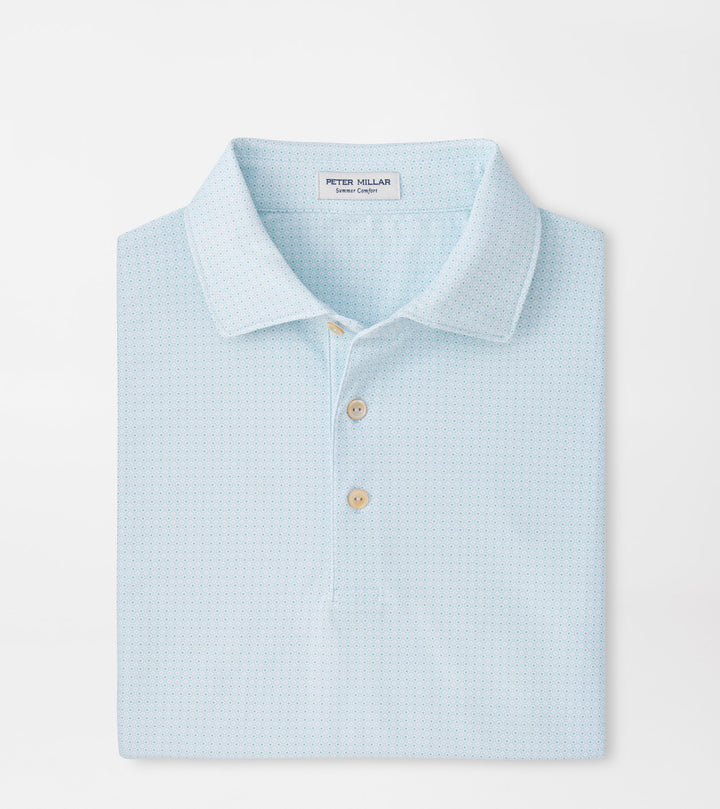 Peter Millar Mosaic Polo - Pale Blue