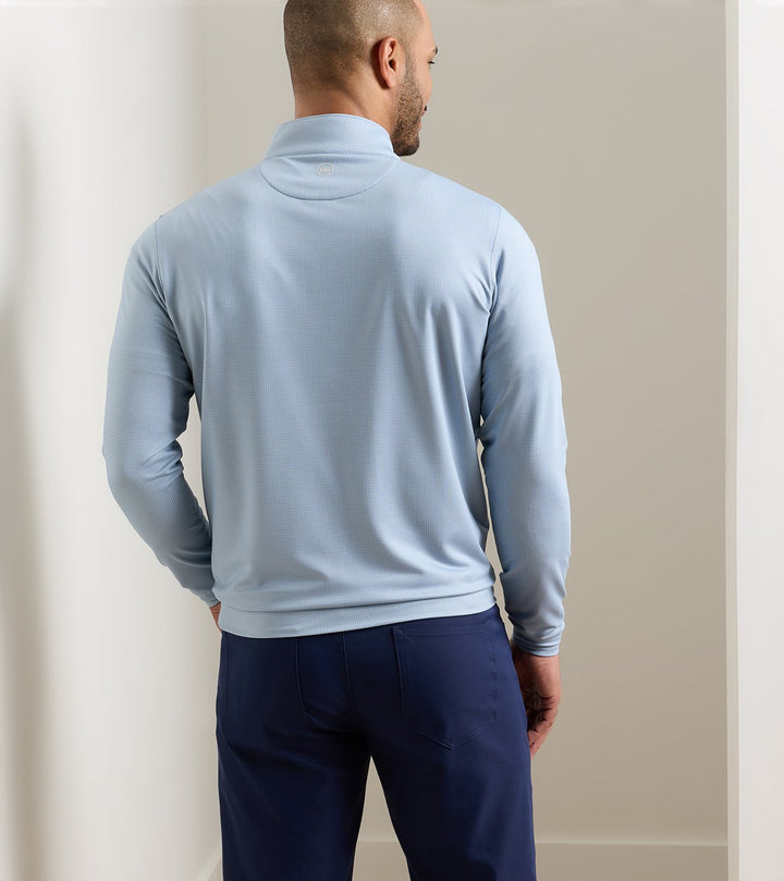 Peter Millar Perth Basketweave 1/4 Zip - Lakeside