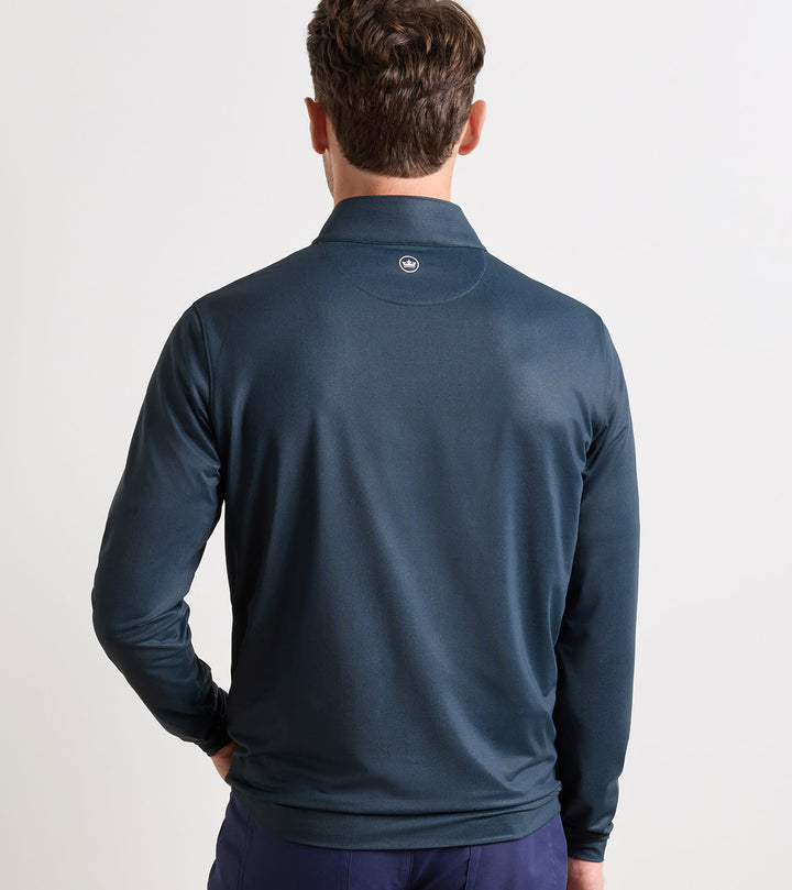 Peter Millar Perth Herringbone 1/4 Zip - Pine Brook
