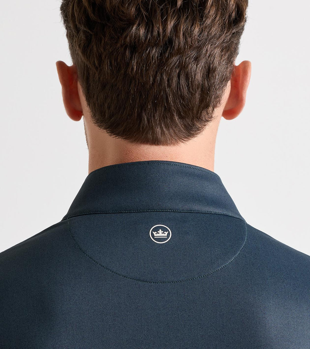 Peter Millar Perth Herringbone 1/4 Zip - Pine Brook