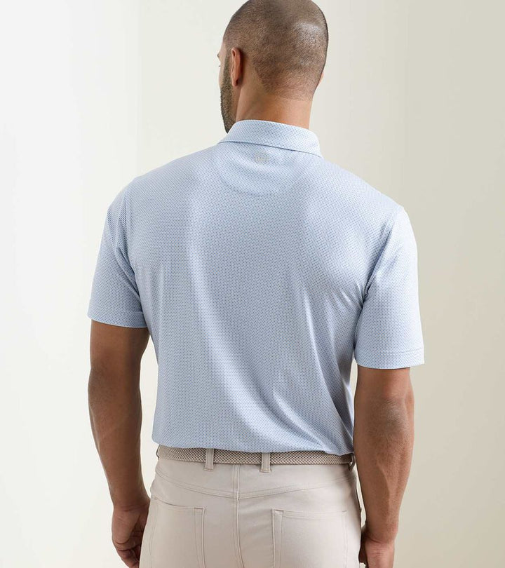 Peter Millar Phoenix Polo – White/Bluebird