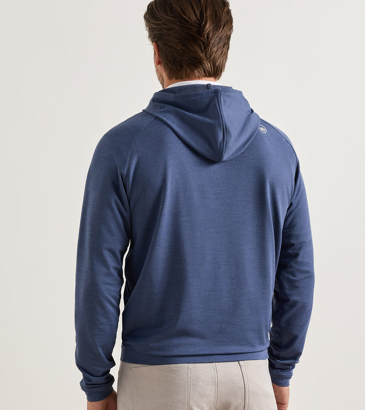 Pine Quarter-Zip Perf Hoodie - Navy
