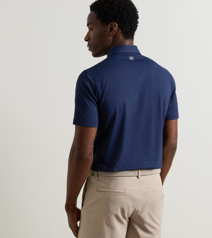 Peter Millar Solid Perf Polo Navy