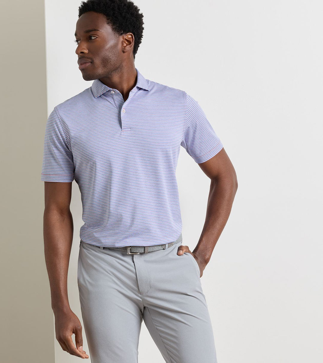 Peter Millar Timbre Polo Melrose Pink