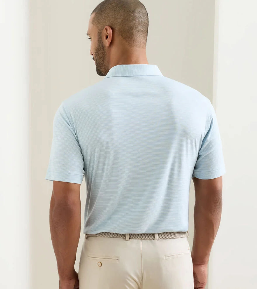 Peter Millar Trading Stripe Polo Seaflower
