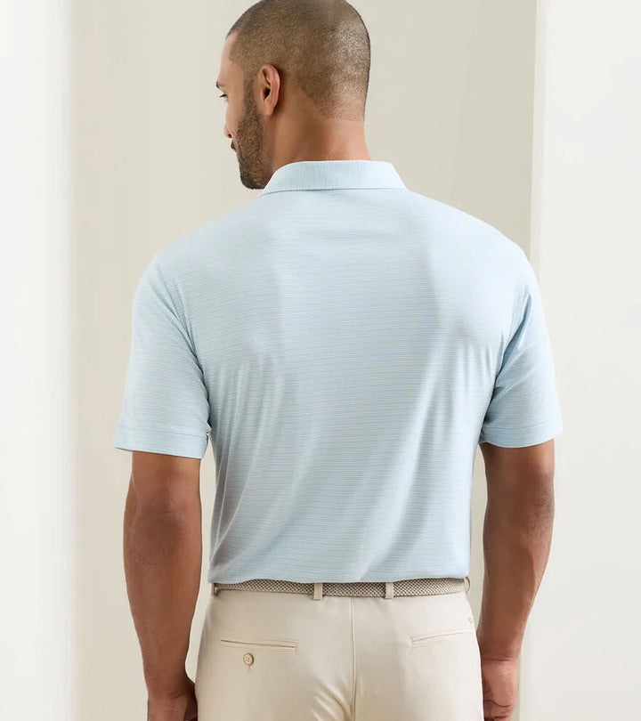 Peter Millar Trading Stripe Polo Seaflower