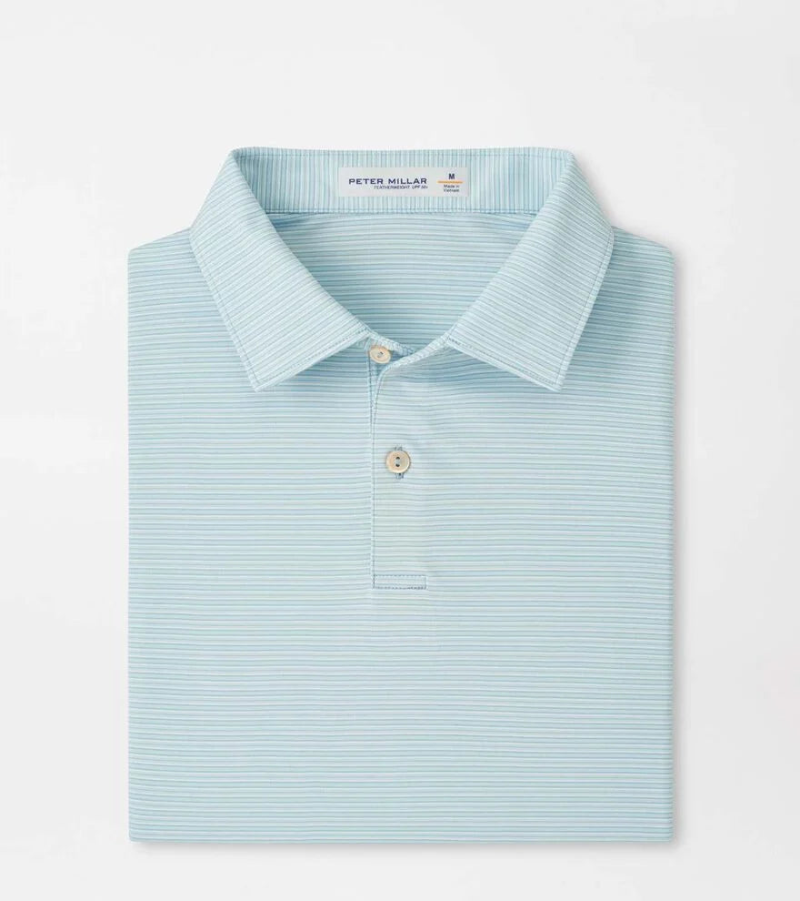 Peter Millar Trading Stripe Polo Seaflower
