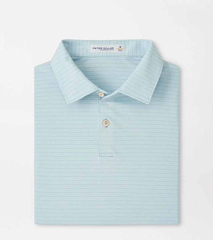 Peter Millar Trading Stripe Polo Seaflower