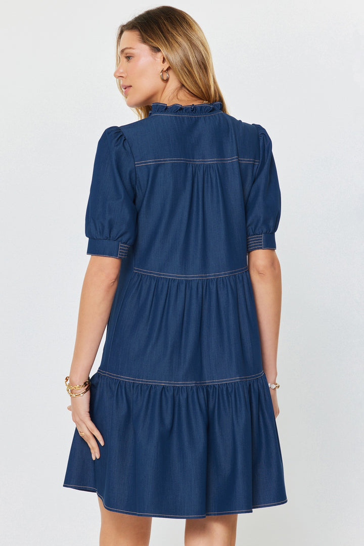 Piper Tiered Denim Dress