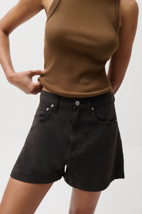 Pistola Kimora Linen Short Bristol Black