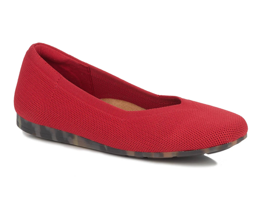 Niki Flat - Red Knit