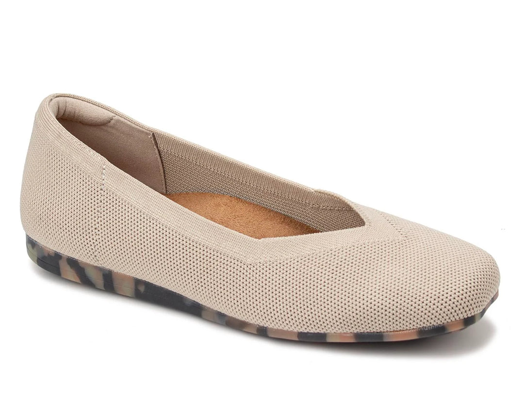 Niki Flat - Taupe Knit