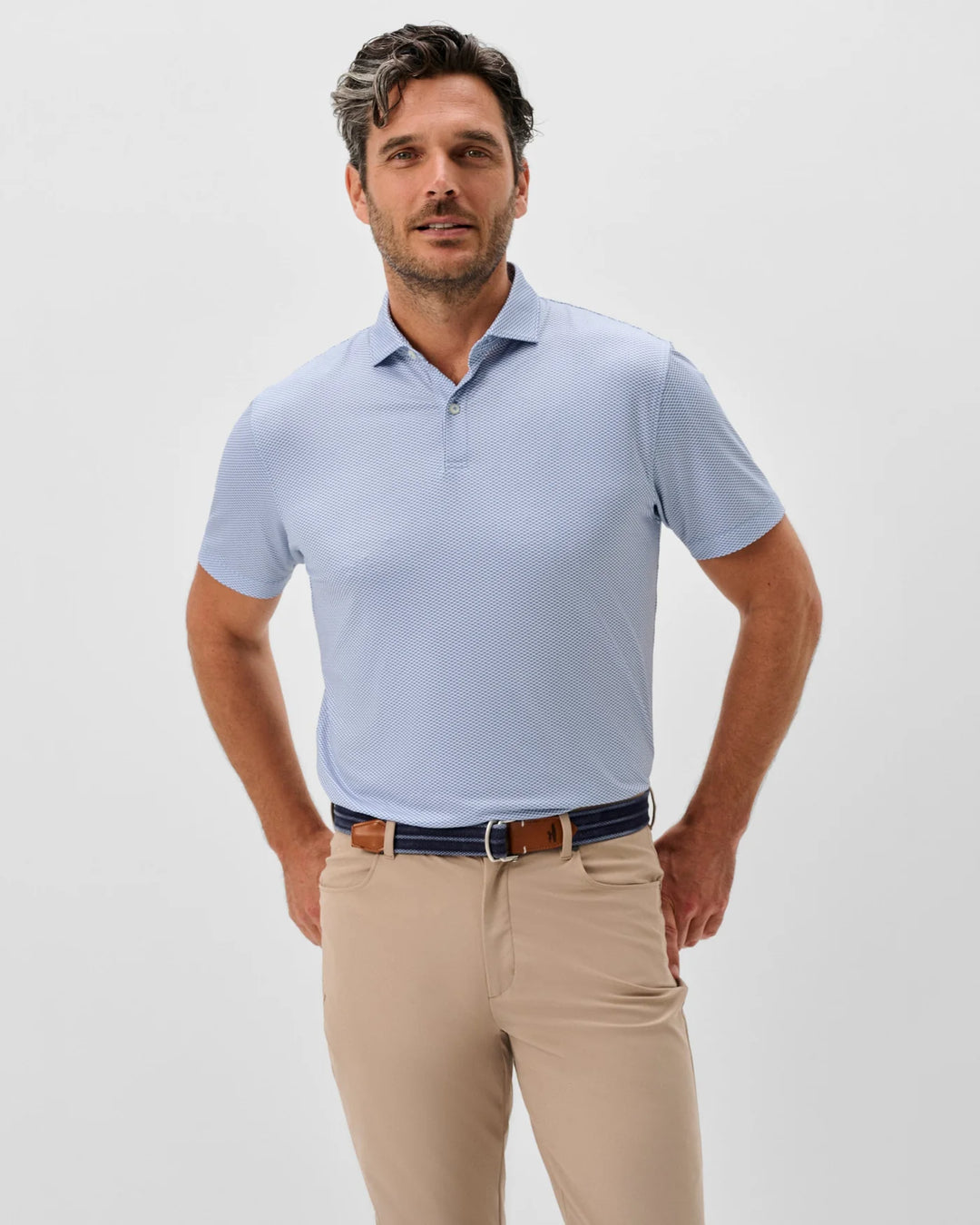 Johnnie-O Rud Perf Jersey Polo Lake