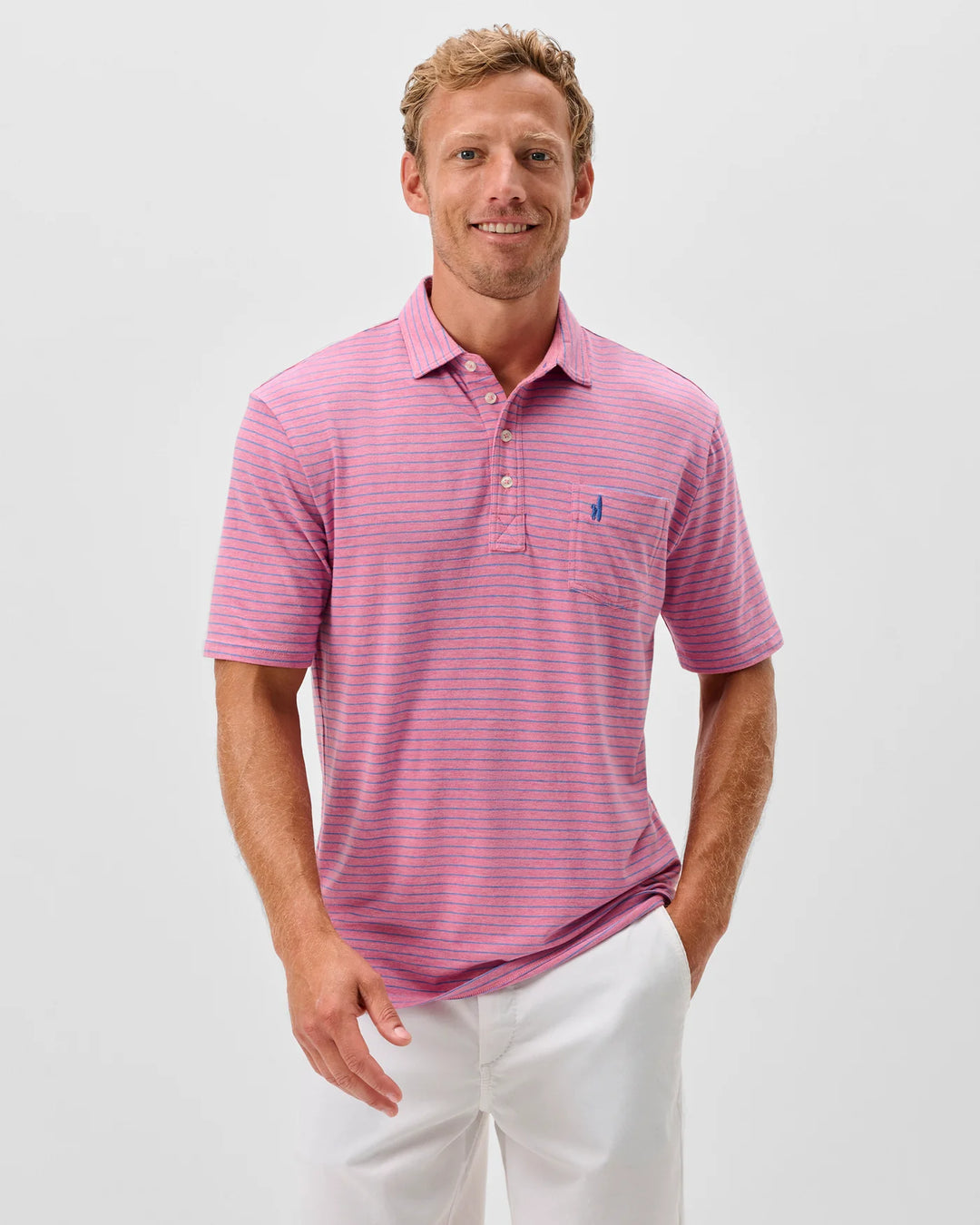 Johnnie-O Ryan Original 4-Button Polo Rosewater