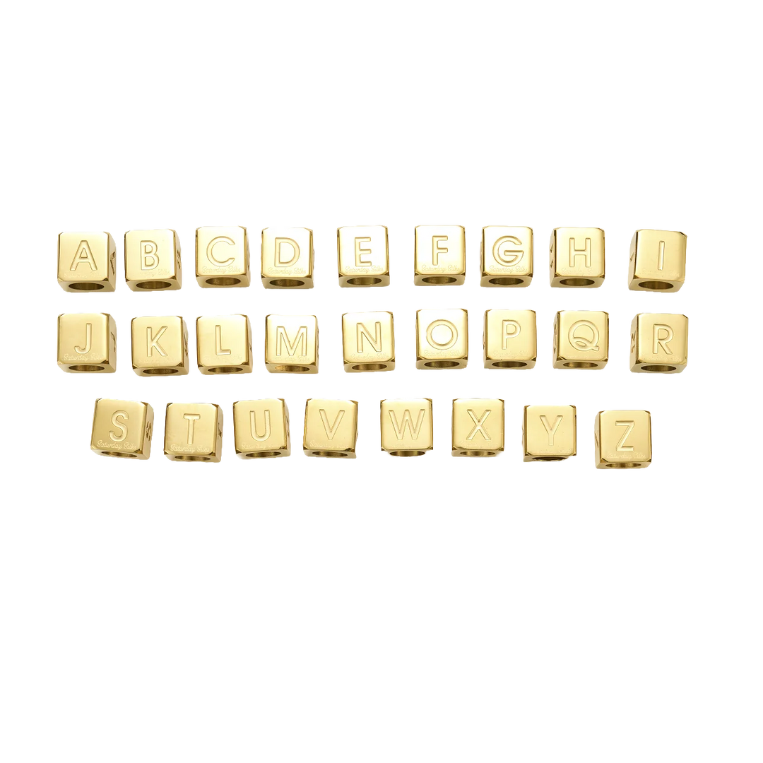 Alphabet Bead Skinny Scarf Slider