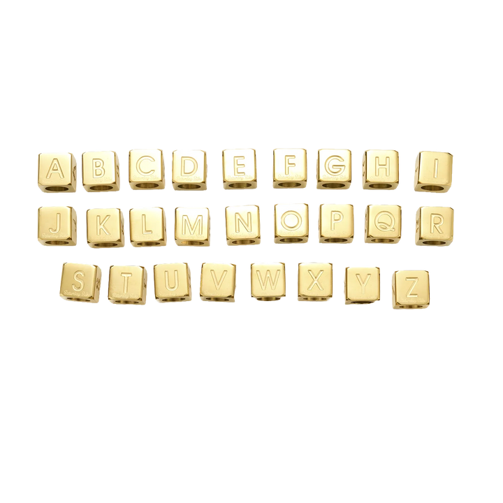 Alphabet Bead Skinny Scarf Slider
