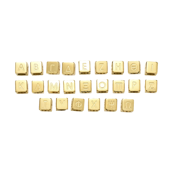 Greek Bead Skinny Scarf Slider