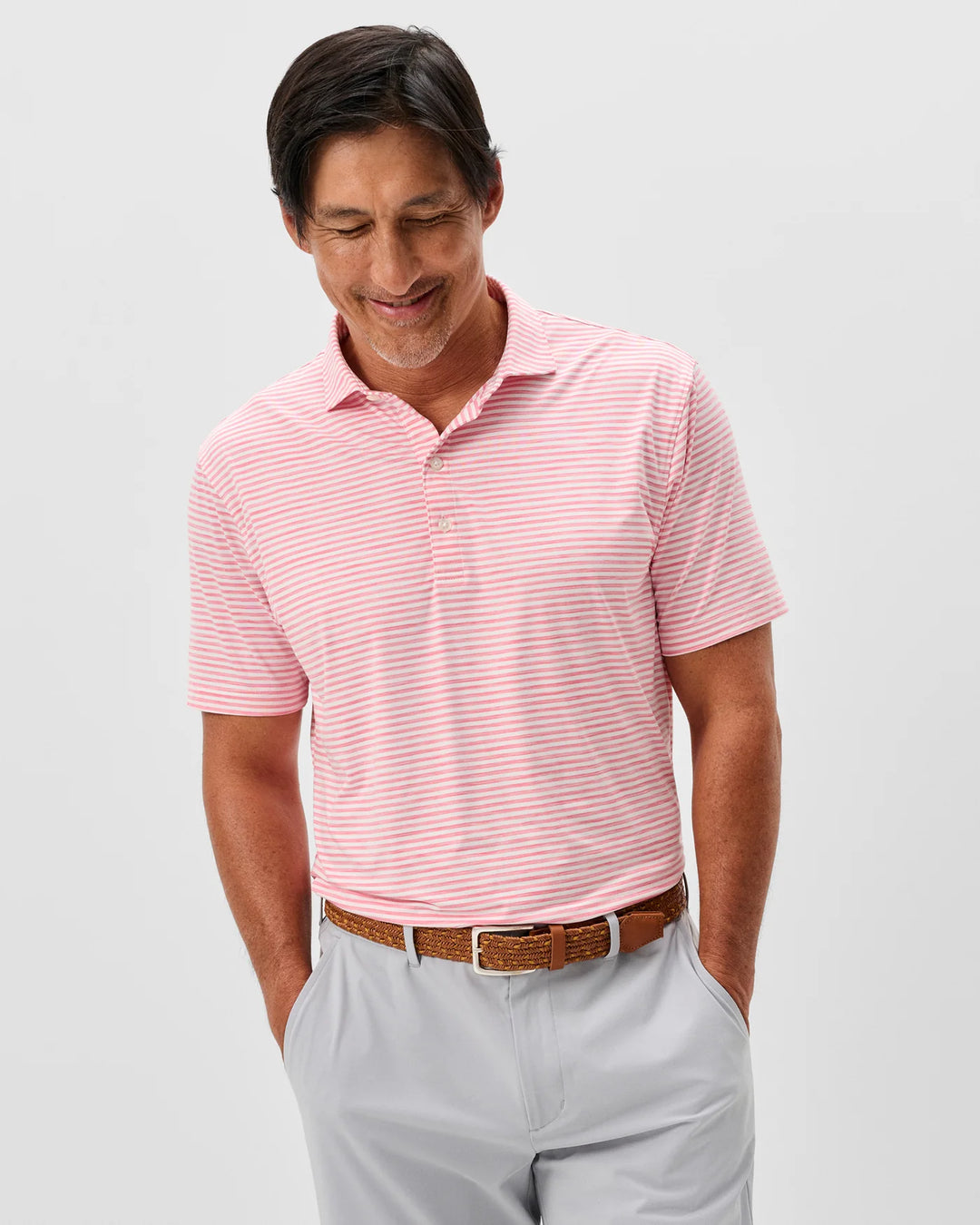Johnnie-O Seymour Polo Pink Lemonade