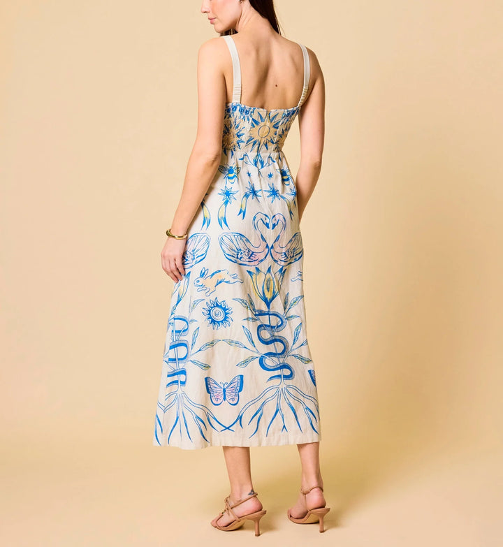 Shelly Ankle Dress in Lunada