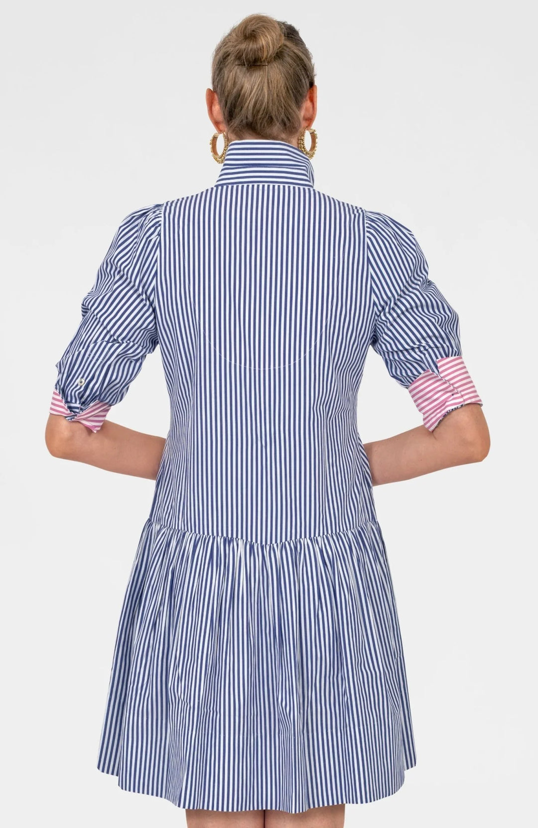 So Sweet Cotton Dress - Navy Stripe