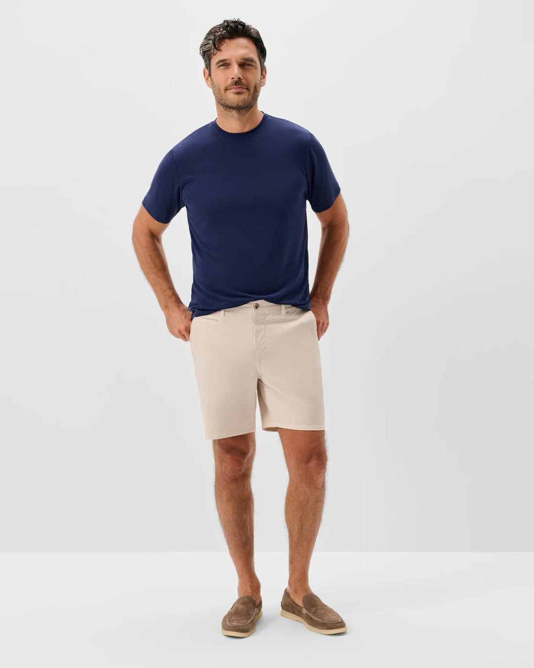 Johnnie-O Nassau 7" Shorts Stone