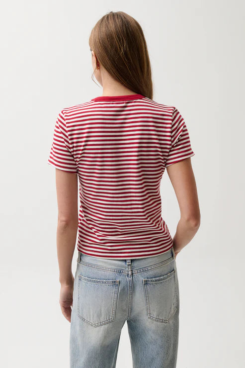 Alba Tee Racer Red Stripe