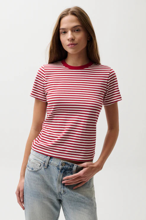 Alba Tee Racer Red Stripe