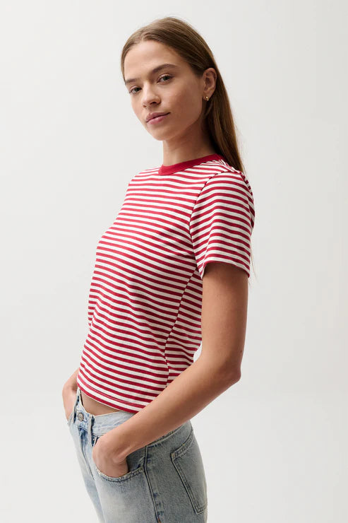 Alba Tee Racer Red Stripe