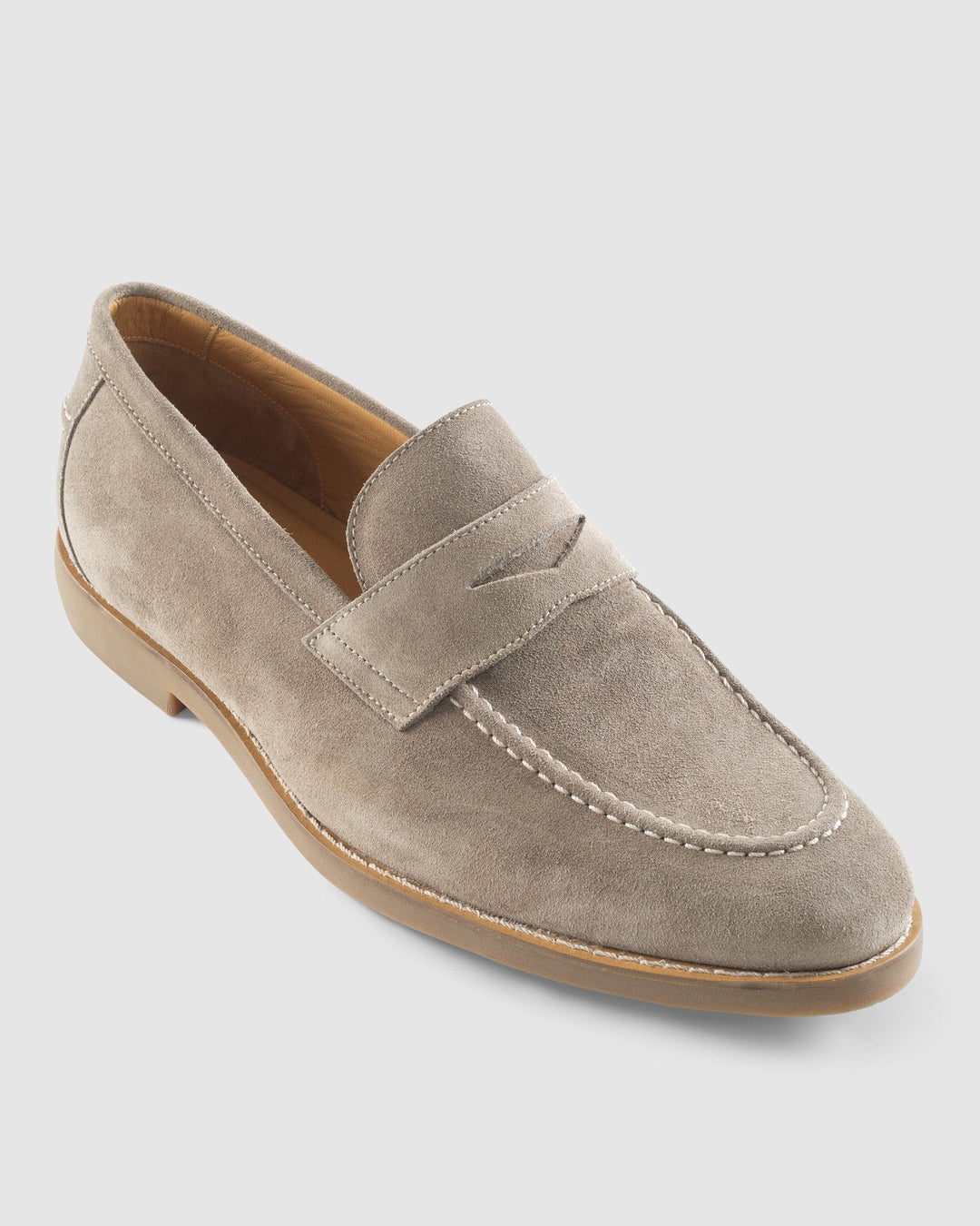 J-Flex Suede Penny Loafer - Stone