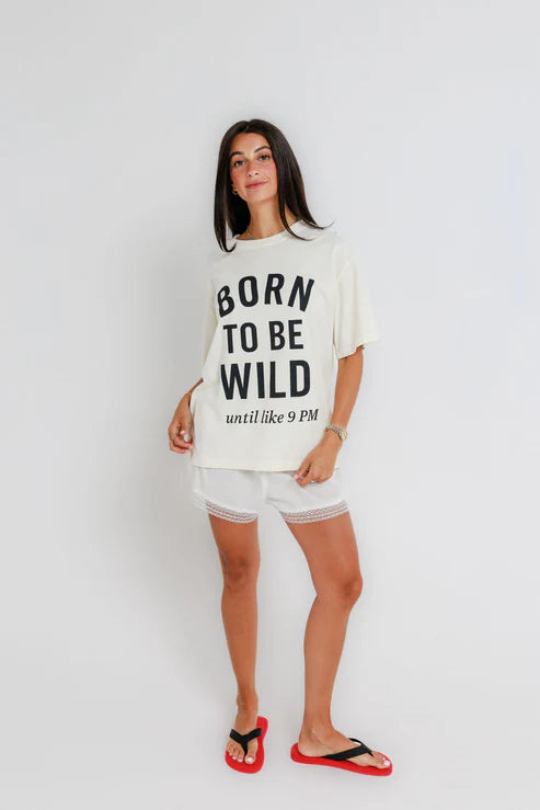 Born To Be Wild Oversized Boyfriend Tee
