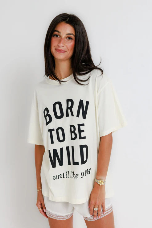 Born To Be Wild Oversized Boyfriend Tee