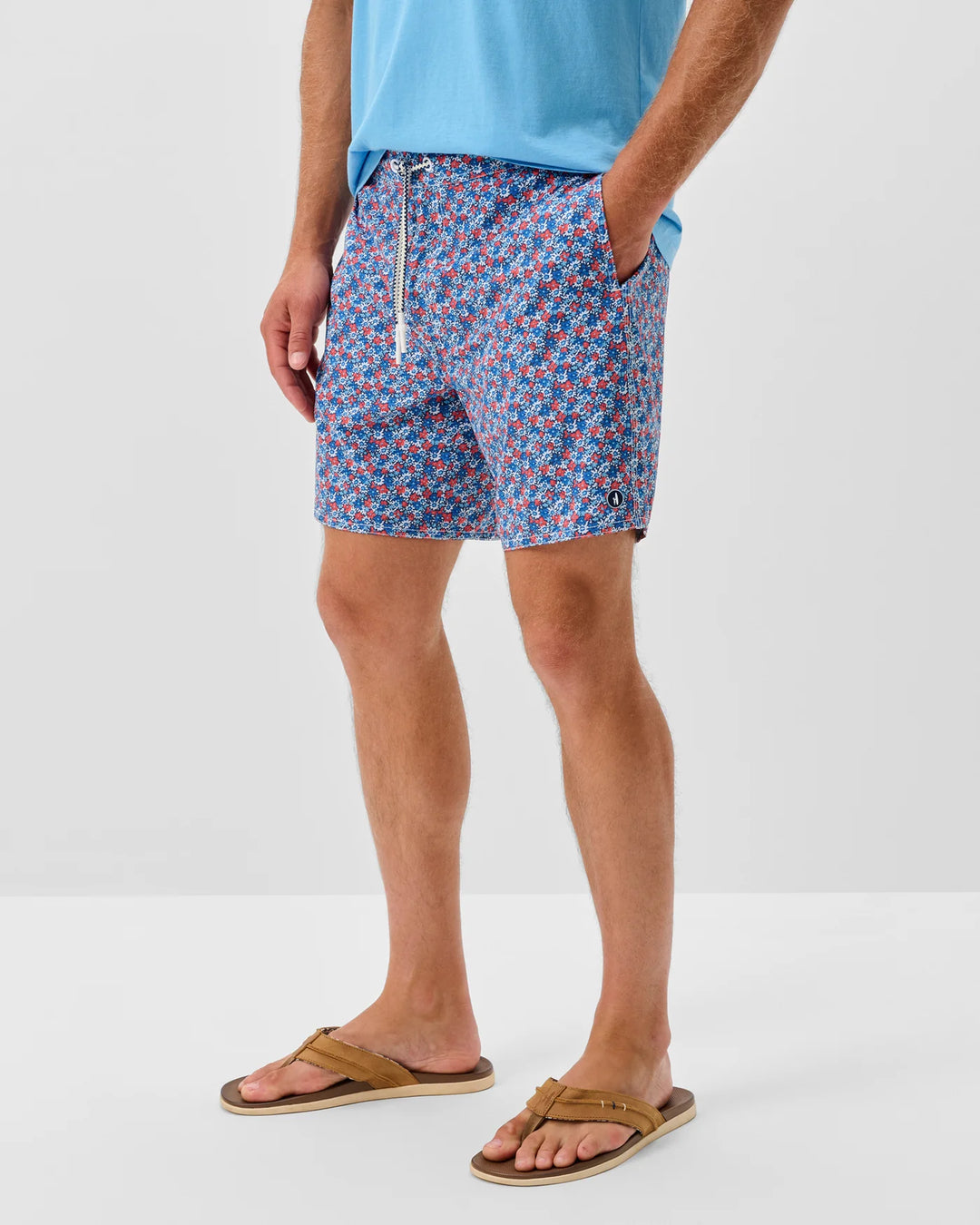 Johnnie-O Half Elastic 7" Surf Shorts Freesia