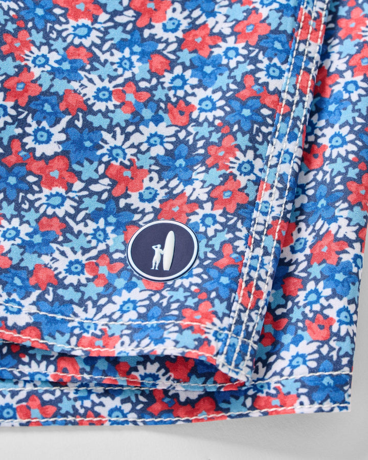 Johnnie-O Half Elastic 7" Surf Shorts Freesia