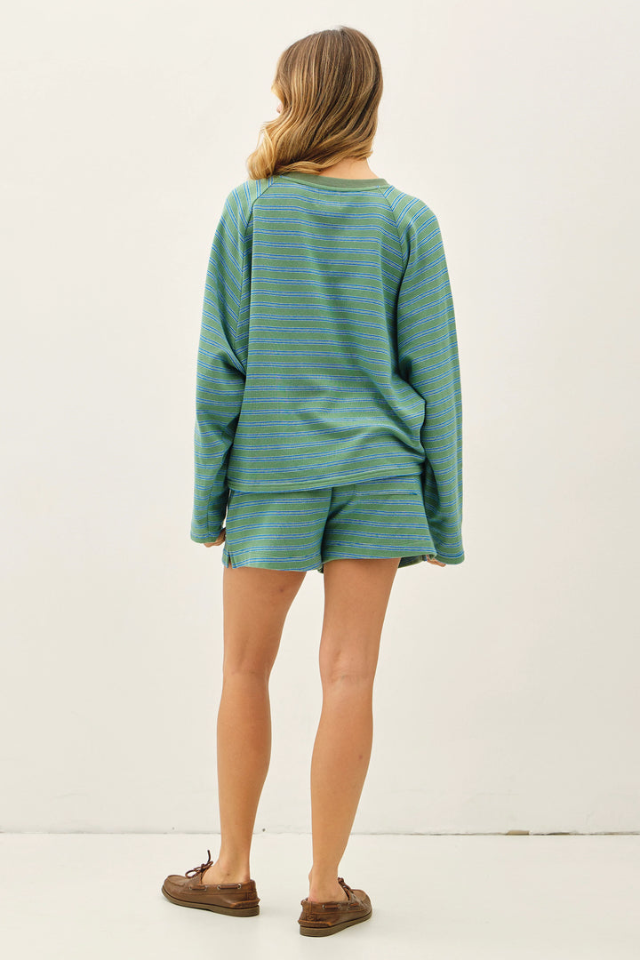 Malia Striped Set Sage