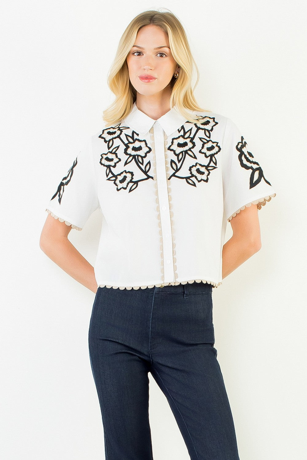Esme Embroidered Top