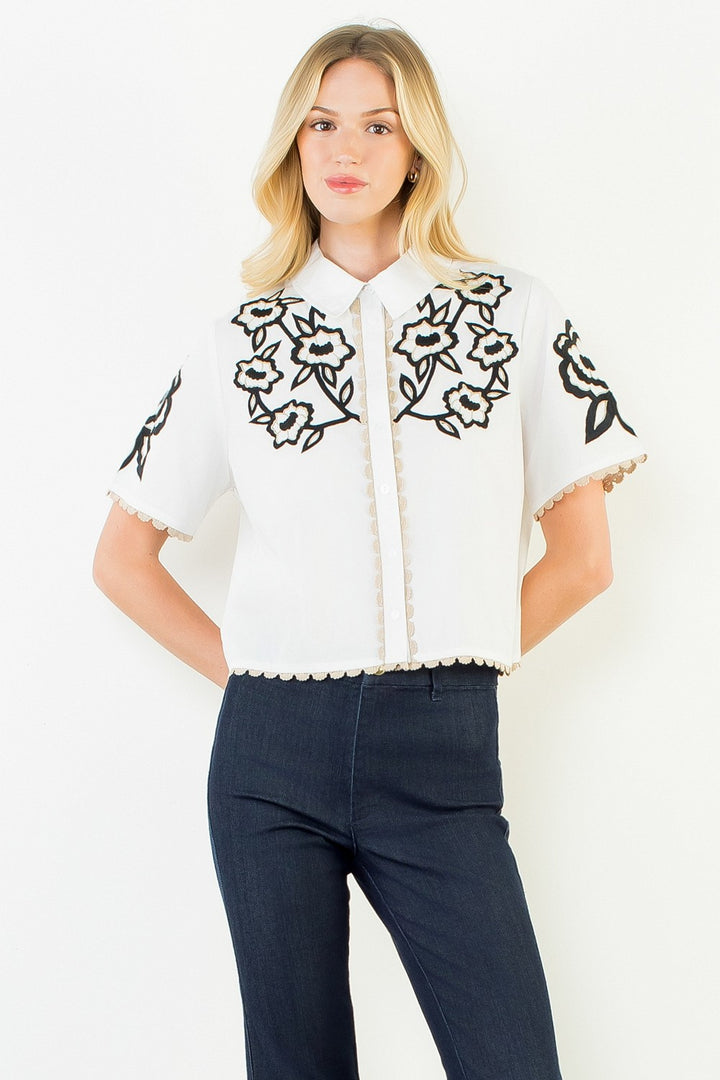 Esme Embroidered Top